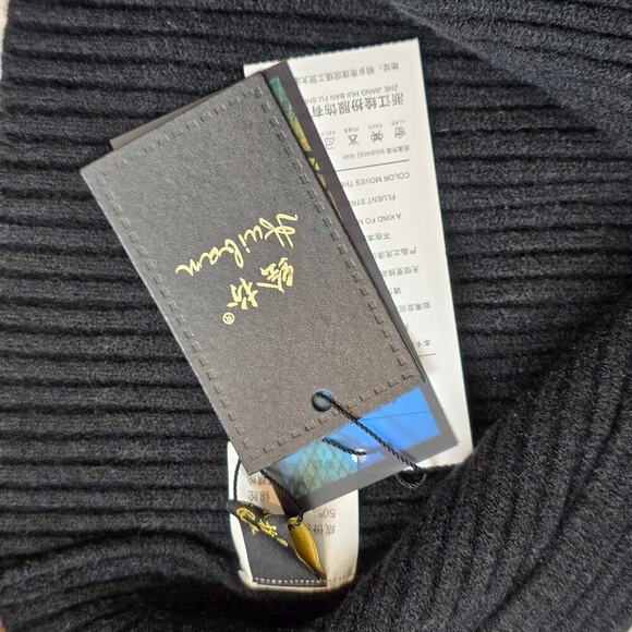 NWT Women's Black Knit Tank Dress Sz. Onesize - Picture 4 of 4